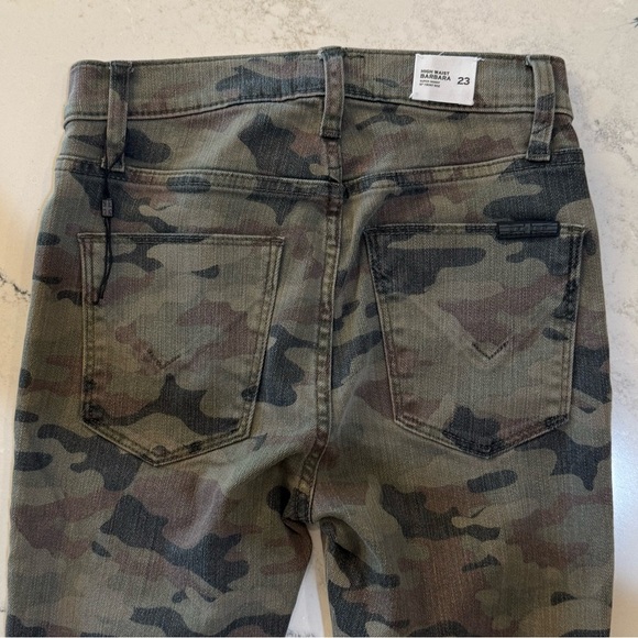 Hudson Jeans Barbara High Waist Crop Raw Hem Camouflage Stretch Skinny Jean - Picture 10 of 12